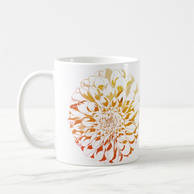 Dahlia flower classic mug (Left)