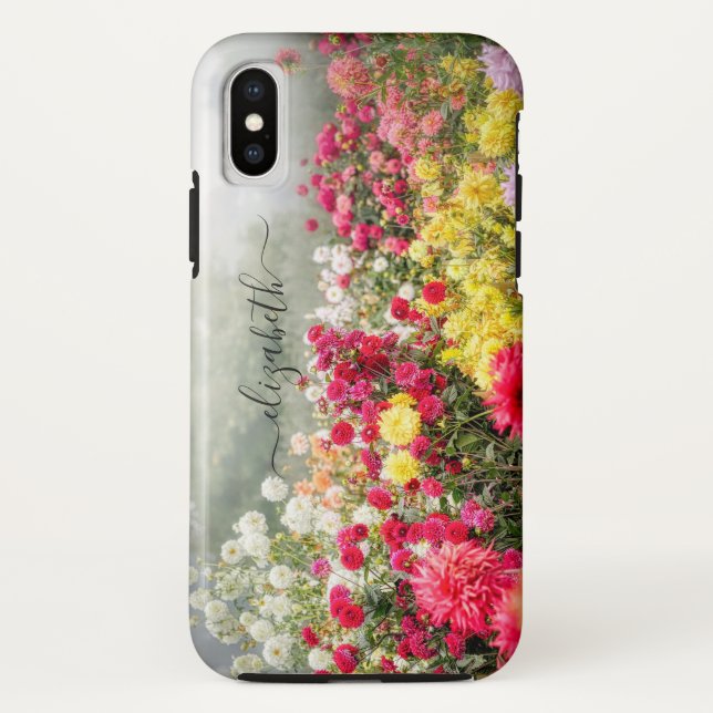Dahlia Flower Field Case-Mate iPhone Case (Back)