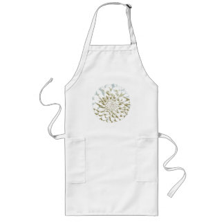 Dahlia flower long apron