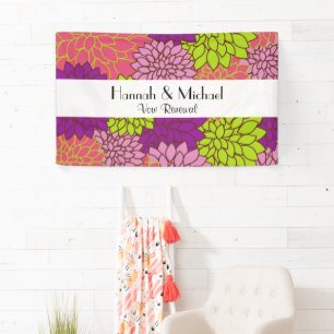 Dahlia Flowers, Colourful Flowers, Vow Renewal Banner