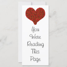 Dahlia Flowers Heart Bookmark Template