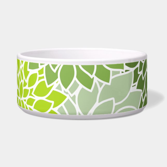 Dahlia Flowers, Pattern Of Flowers, Green Dahlia (Front)