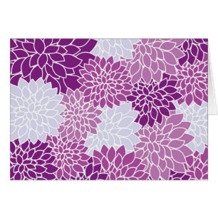 Dahlia Flowers, Pattern Of Flowers, Purple Dahlia