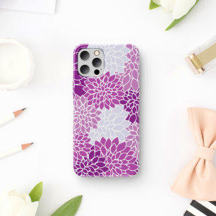 Dahlia Flowers, Pattern Of Flowers, Purple Dahlia iPhone 11 Case