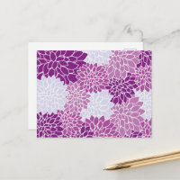 Dahlia Flowers, Pattern Of Flowers, Purple Dahlia