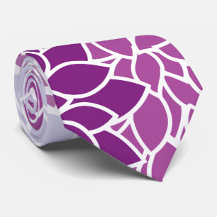 Dahlia Flowers, Pattern Of Flowers, Purple Dahlia Tie