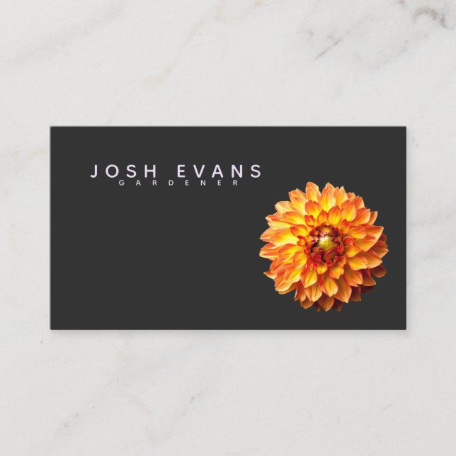 Dahlia Gardener Business Card (Front)