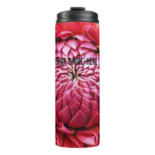 Dahlia Heart Thermal Tumbler