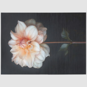 Dahlia in Bloom Botanical Painting Decoupage Tissue Paper