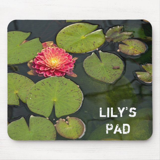 Dahlia In Pond Mouse Mat (Front)