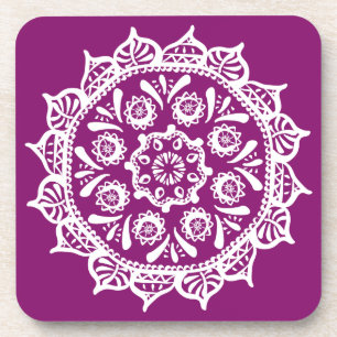 Dahlia Mandala Coaster