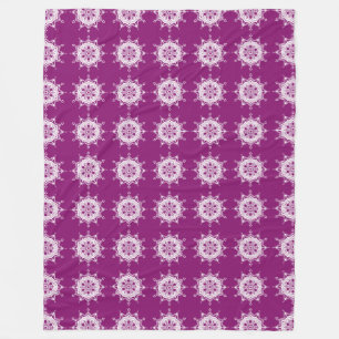 Dahlia Mandala Fleece Blanket