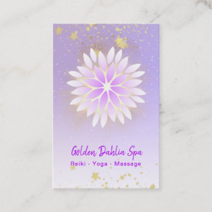 *~* Dahlia Mandala Pink Lavender Pastel AP2 Business Card