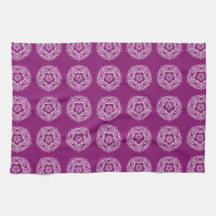 Dahlia Mandala Tea Towel
