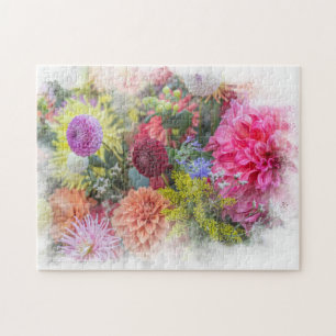 Dahlia Mania Gardener's Delight Jigsaw Puzzle