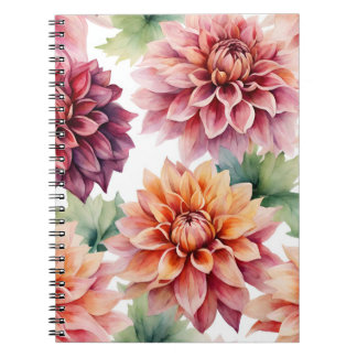 Dahlia Painting Notebook