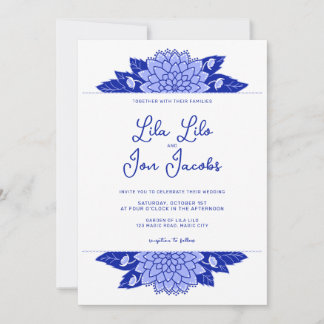 Dahlia Personalized Wedding Invitation