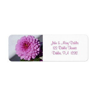 Dahlia Return Address Label