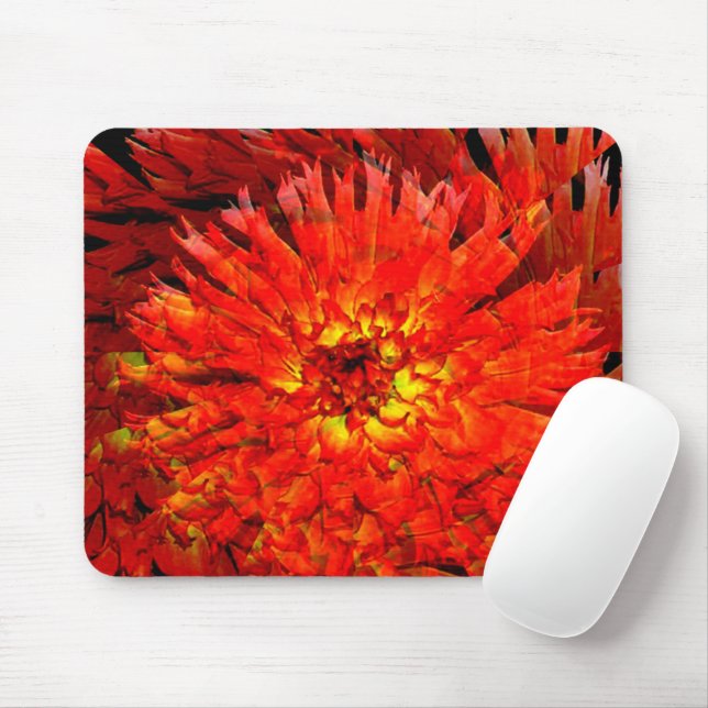 Dahlia spread...... mouse mat (With Mouse)