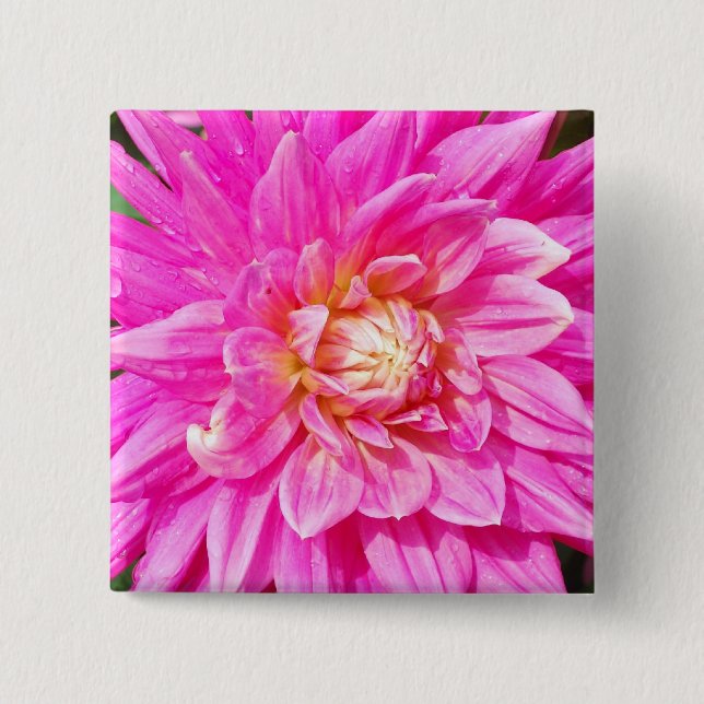 Dahlia Square Button (Front)