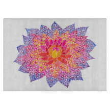 Dahlia Square cutting board