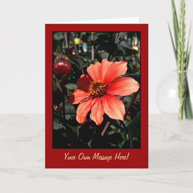 Dahlia Thank You Card (Front)