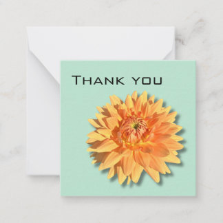 Dahlia Thank You card