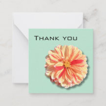 Dahlia Thank You card