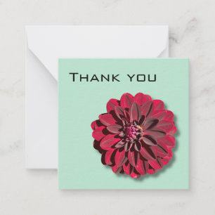 Dahlia Thank You card