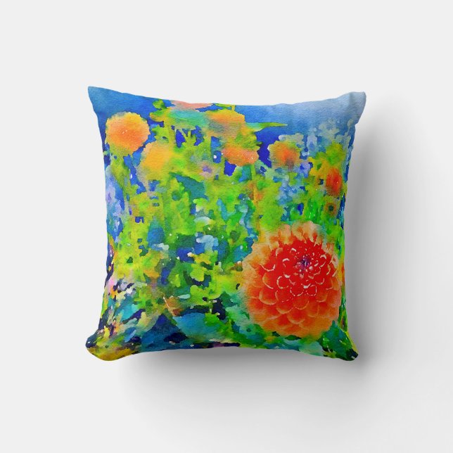 Dahlia Variations Cushion (Front)