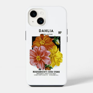 Dahlia Vintage Seed Packet Case-Mate iPhone Case