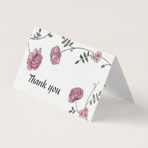 Dahlia Wedding thank you cards