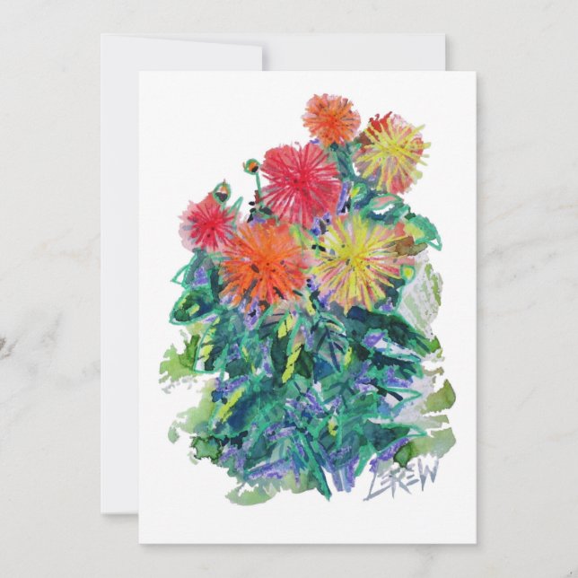 Dahlias #170310 card (Front)