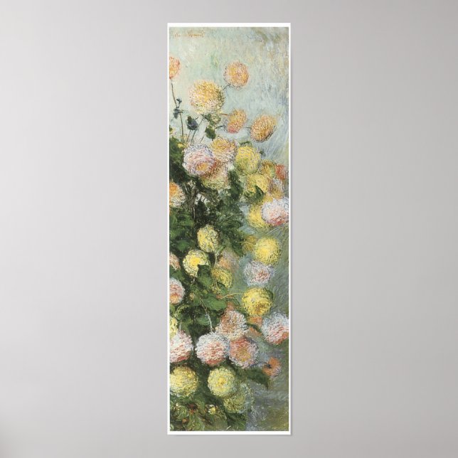 Dahlias, 1883, Claude Monet Poster (Front)