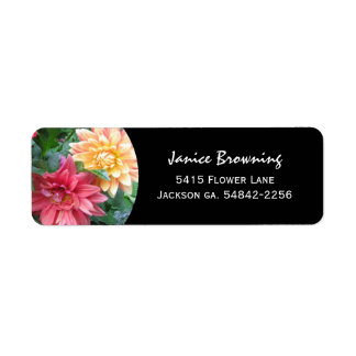 Dahlias Address Label