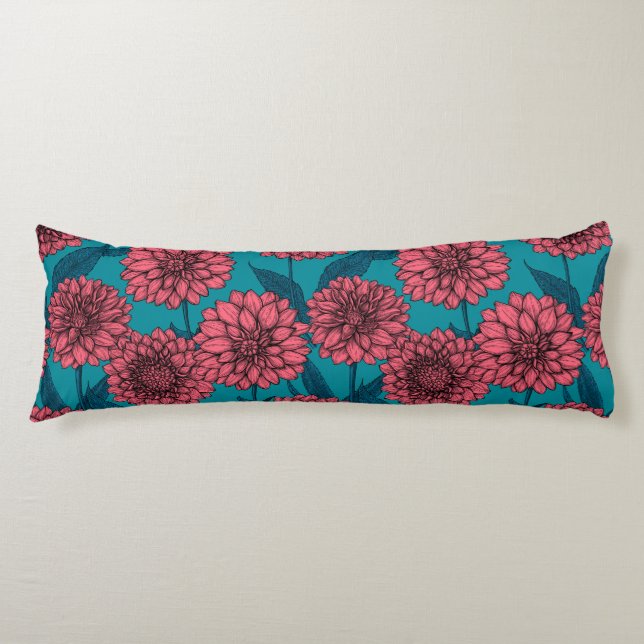 Dahlias Body Cushion (Front)
