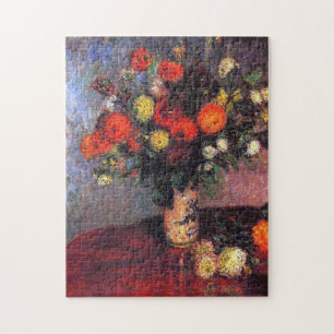 Dahlias by Claude Monet Puzzle