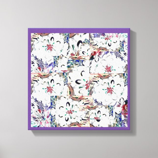 Dahlias Canvas Print (Front)