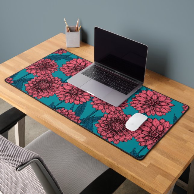 Dahlias Desk Mat (Office 2)