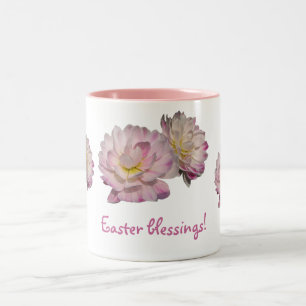 Dahlias Easter Two-Tone Coffee Mug