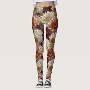 Dahlias Flower Athletic Dahlias Accent Women Leggings