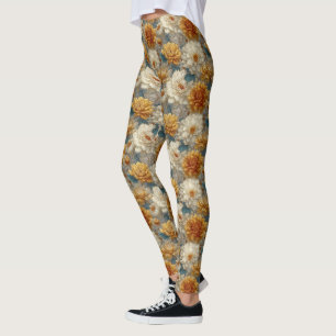 Dahlias Flower Maternity  Dahlias Fantasy Women's  Leggings