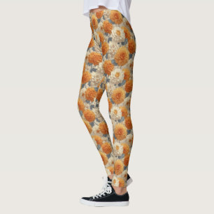  Dahlias Flower Maternity  Dahlias Floral Women  Leggings