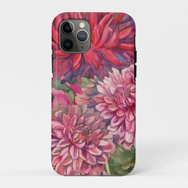 dahlias flowers Case-Mate iPhone case (Back)