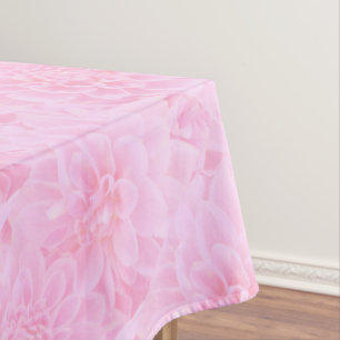 Dahlias In Soft Pink Tablecloth