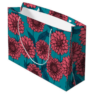 Dahlias Large Gift Bag