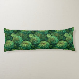 Dahlias Print Interior Design Retro Memory Foam Body Cushion
