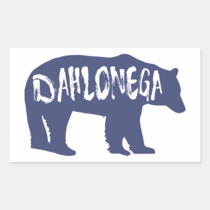 Dahlonega Georgia Bear Rectangular Sticker