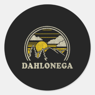 Dahlonega Georgia Ga T Shirt Vintage Hiking Mounta Classic Round Sticker