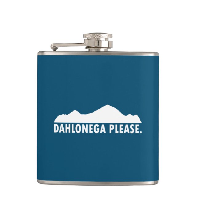 Dahlonega Georgia Please Hip Flask (Front)